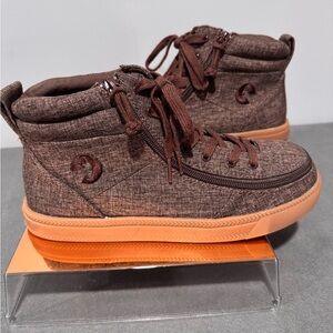 Casual Brown High-Top Sneakers